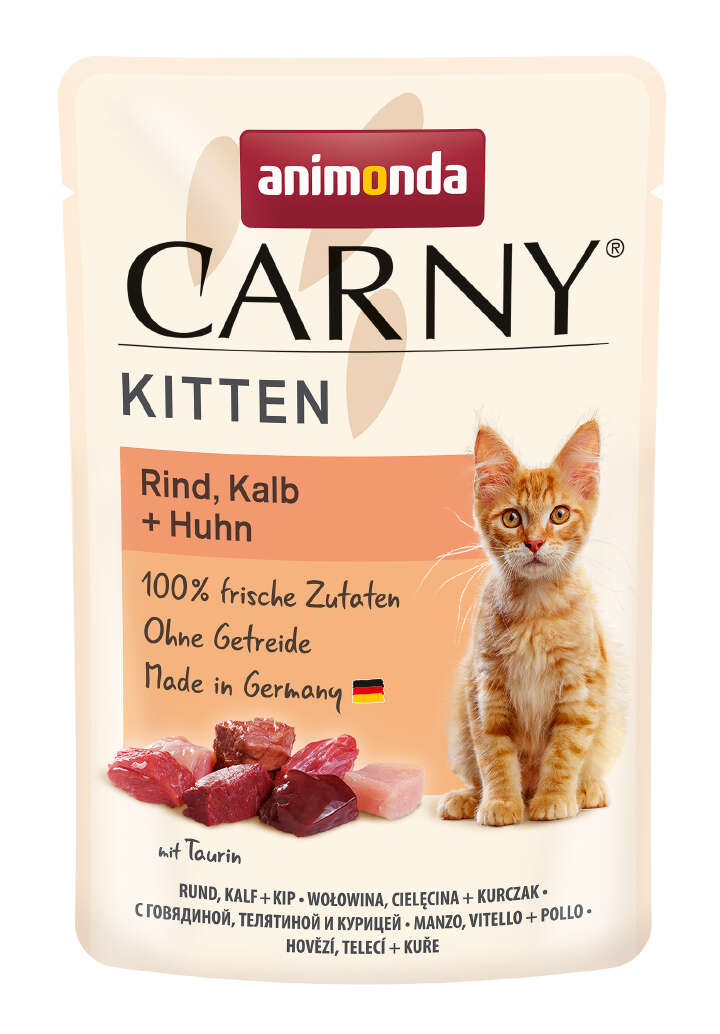 animonda Katzen-Nassfutter Kitten Rind, Kalb und Huhn
